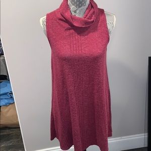 Dark magenta dress